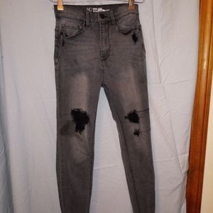 NoBo Gray Ripped Skinny Jeans